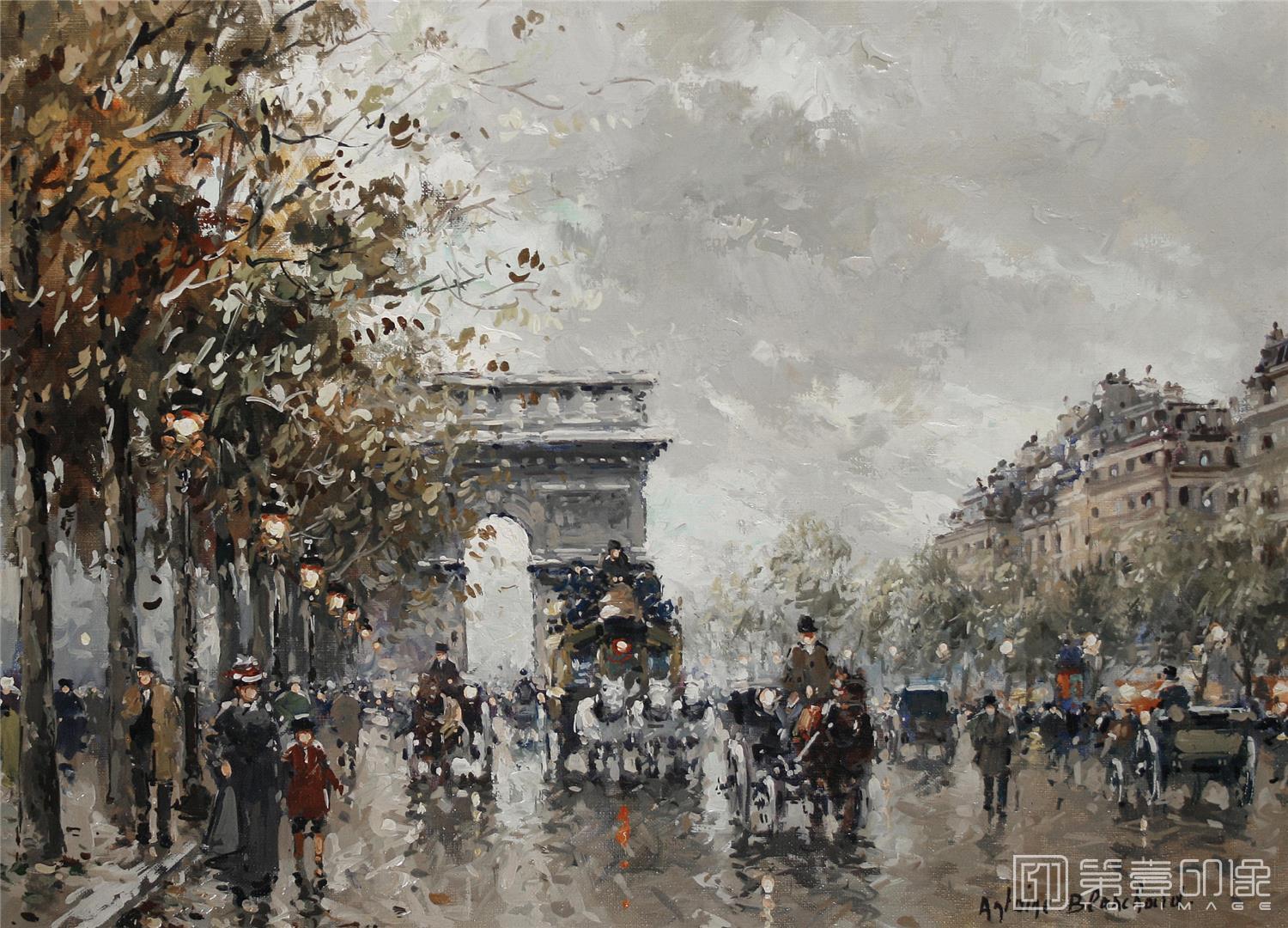 油画-安托万·布兰乍得 Antoine Blanchard作品-089